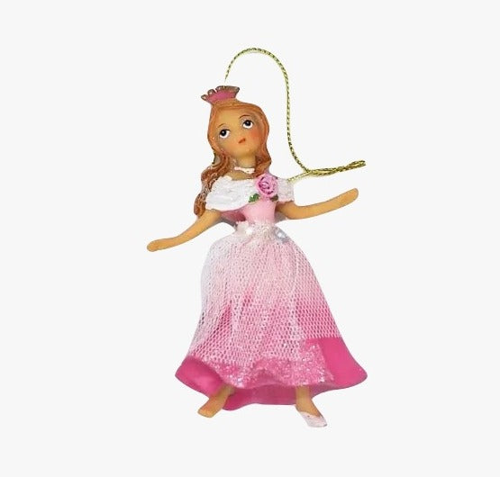 Addobbo Albero Di Natale Cenerentola Con Vestito Rosa