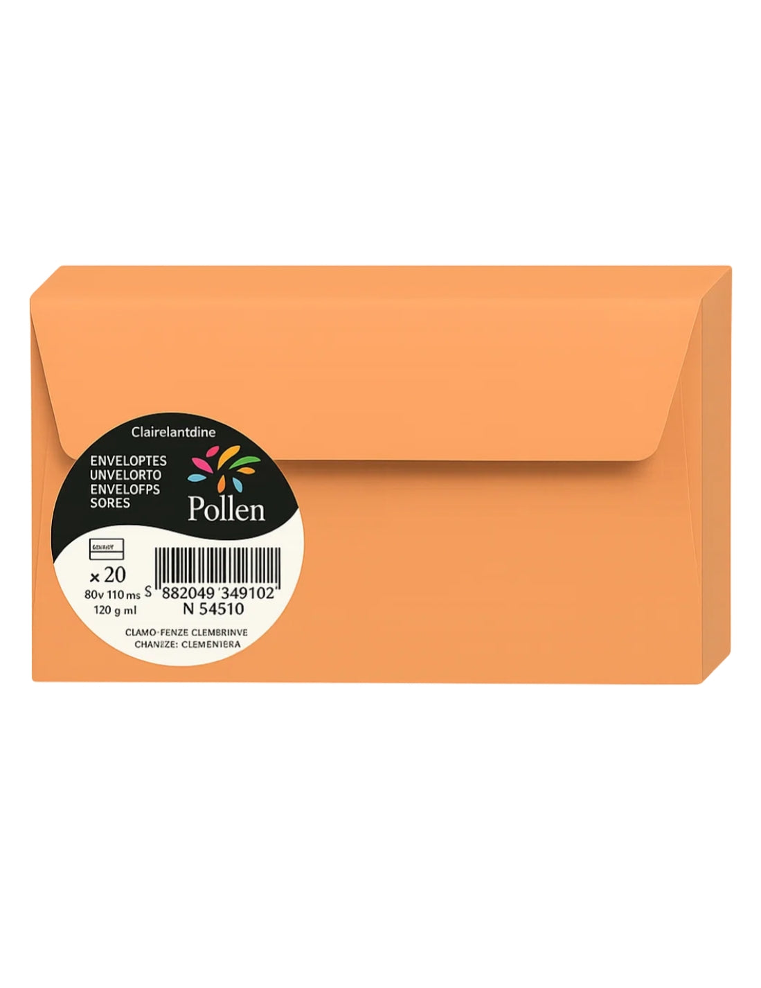 Buste Da Lettere Arancio 9x14cm 20pz