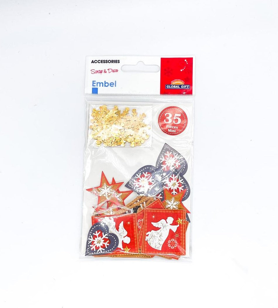 Mini Adesivi Natalizi Con Figure Di Natale Assortite