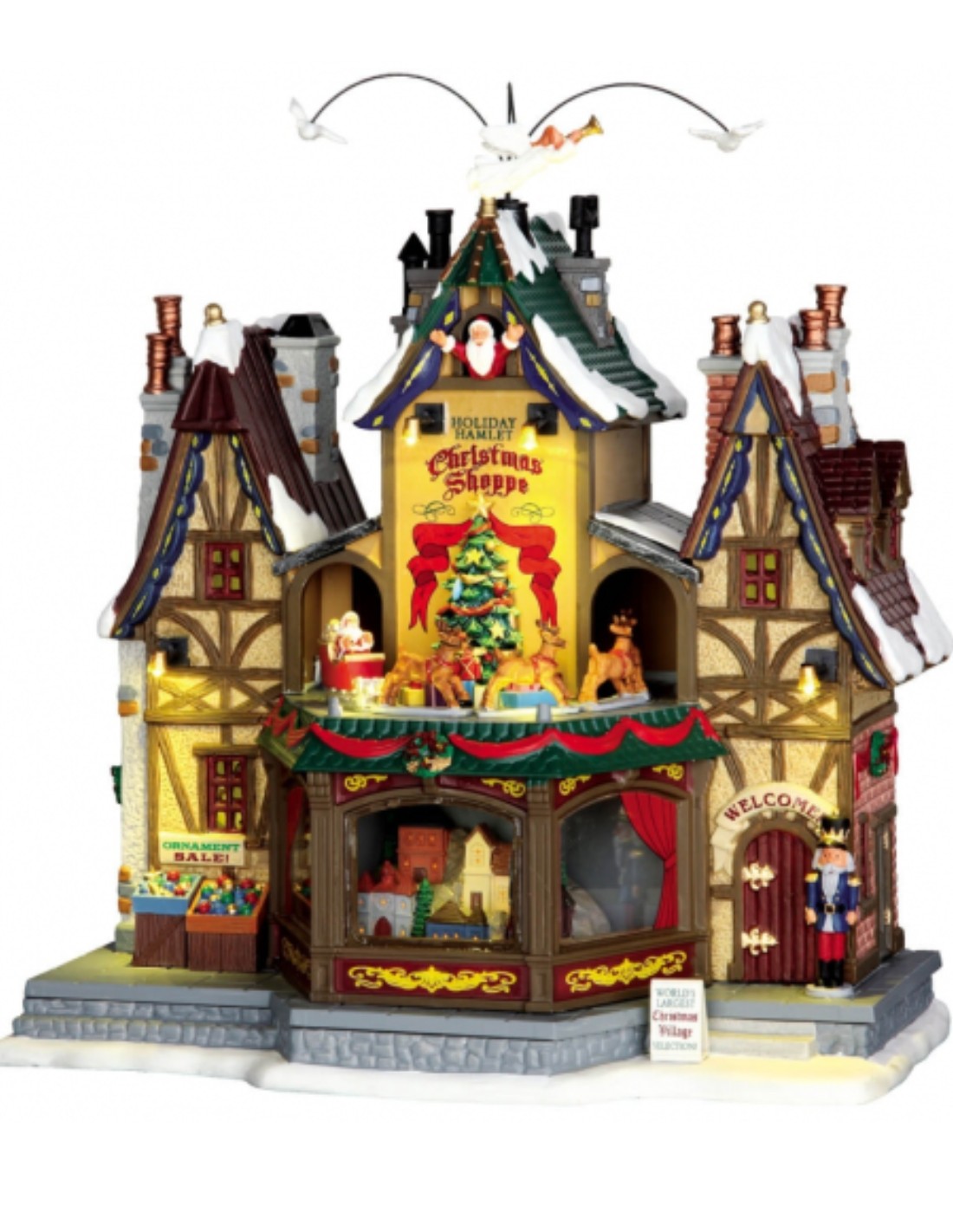 Carillon Lemax "Holiday Hamlet Christmas Shop" Villaggio Natalizio