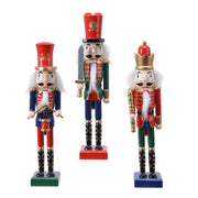 Addobbo Natale Soldatino Schiaccianoci In Legno 25cm Banda Musicale Assortito