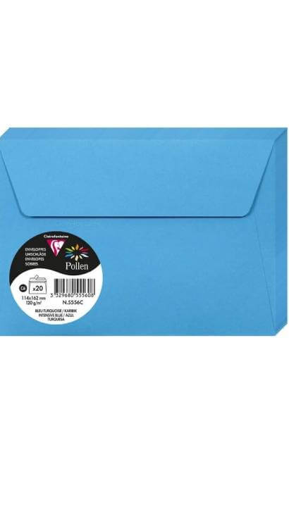 Buste Da Lettere Turchese 11x16cm 25pz