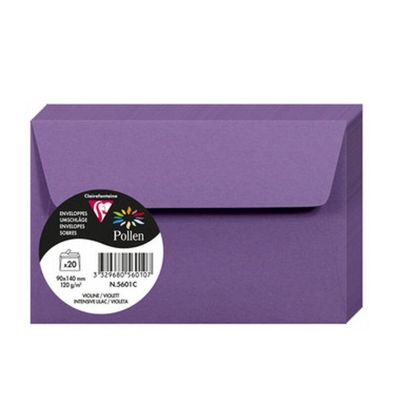 Buste Da Lettere Pollen Viola 20pz 9x14cm