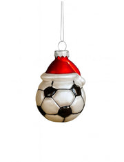 Pallina Albero Di Natale In Vetro Pallone Da Calcio