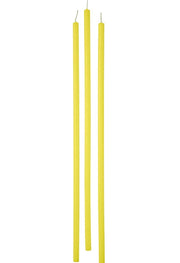 Set 12 Candele A Stelo Giallo