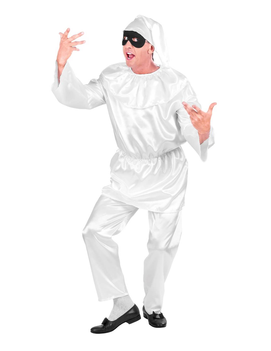 Costume Di Carnevale Adulto Vestito Pulcinella