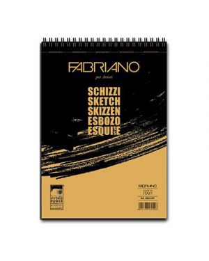 Album Blocco Per Schizzi Microperforato Fabriano 21x29,7cm 90g/m² 120 Fogli