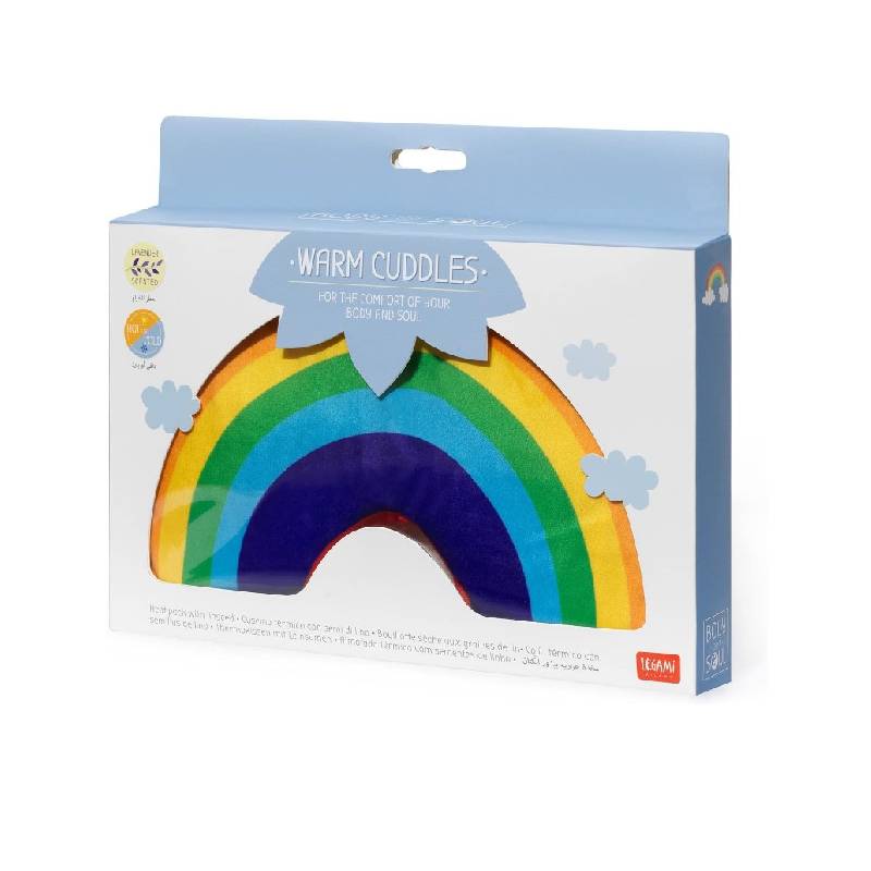 Cuscino Arcobaleno Termico Semi di Lino Legami 26cm