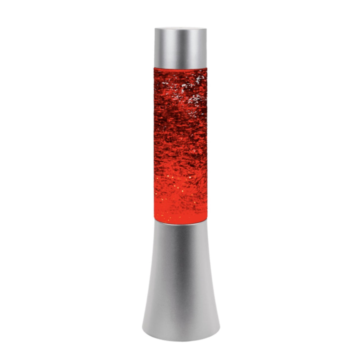 Lampada Lava Lamp Glitter Con LED Cambiacolore 34cm