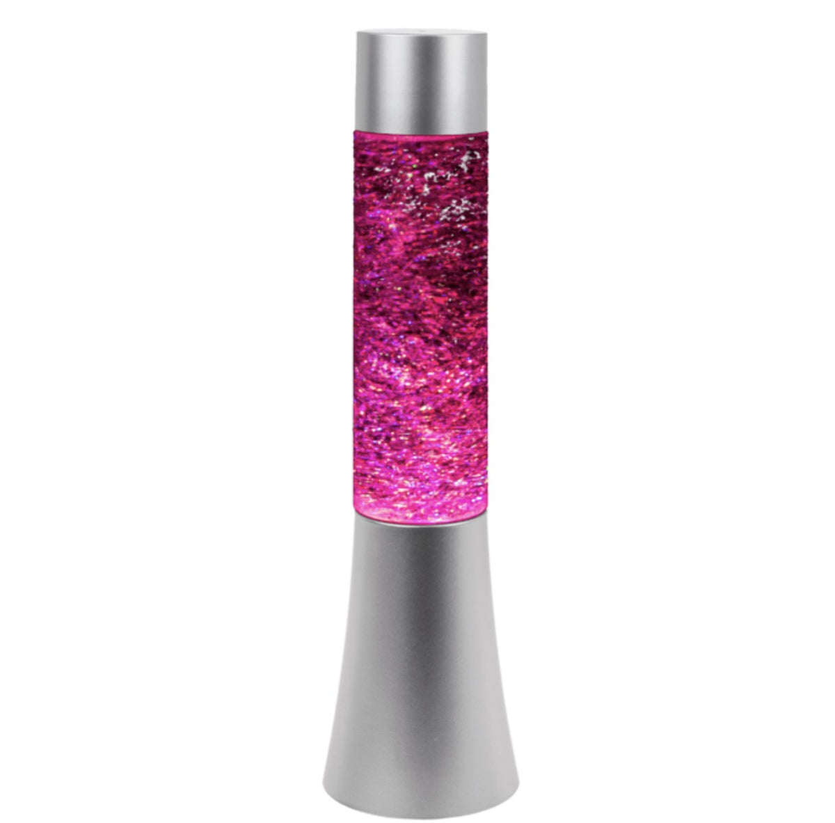 Lampada Lava Lamp Glitter Con LED Cambiacolore 34cm