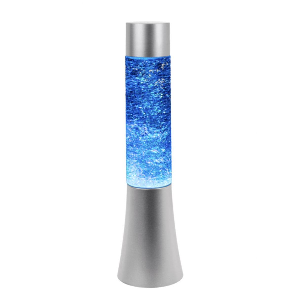 Lampada Lava Lamp Glitter Con LED Cambiacolore 34cm