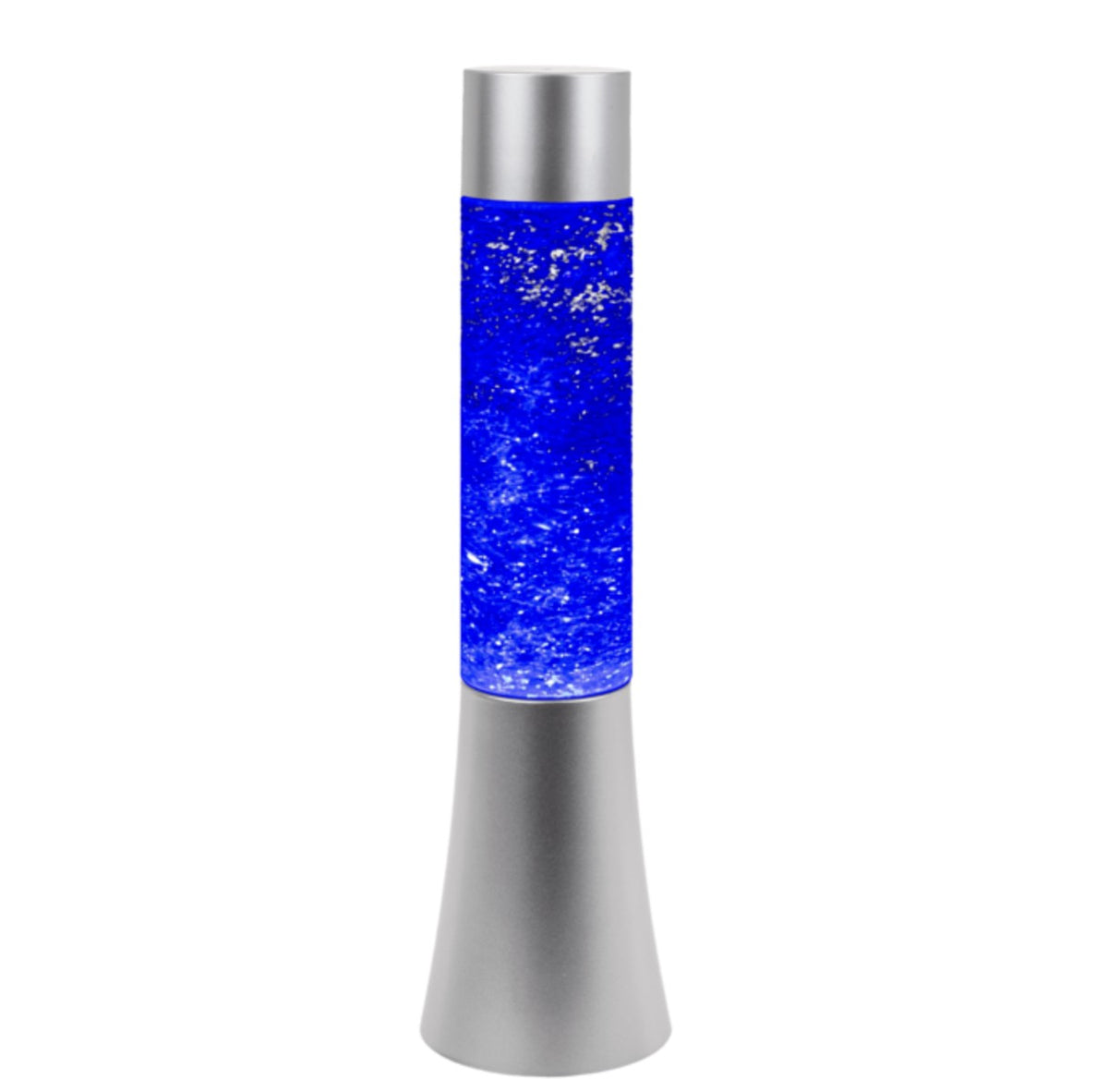 Lampada Lava Lamp Glitter Con LED Cambiacolore 34cm