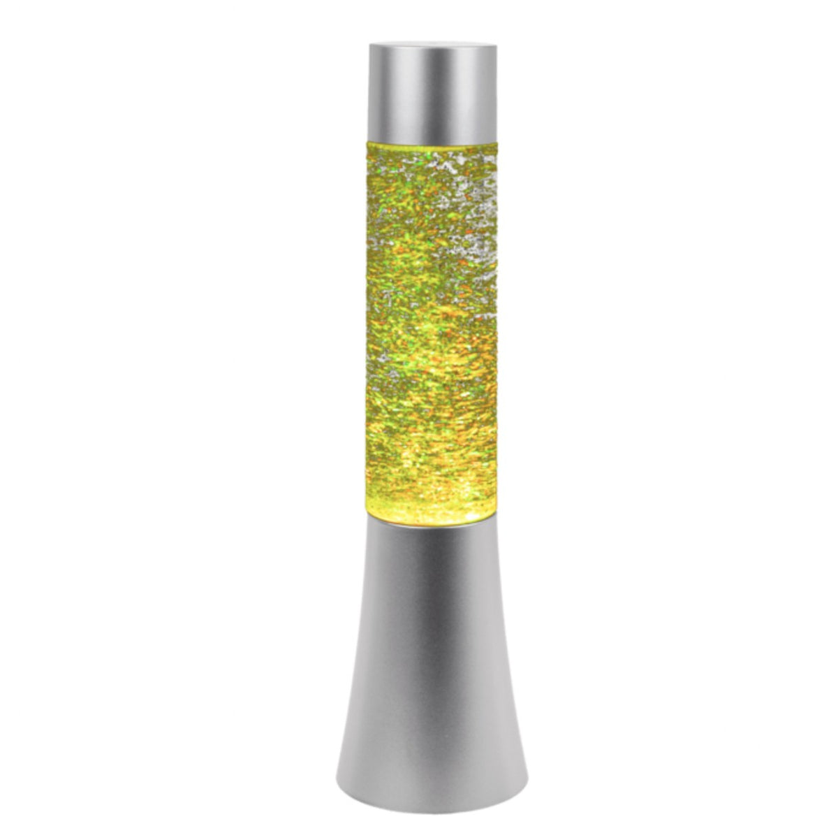 Lampada Lava Lamp Glitter Con LED Cambiacolore 34cm