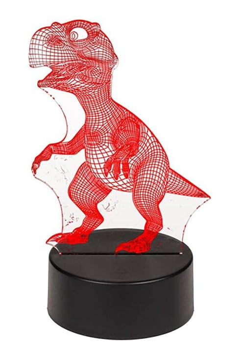 Luce Notturna Dinosauro 3D Con Gioco Di Luci
