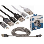 Cavo Ricarica USB Iphone 2m Con Led Colori Assortiti