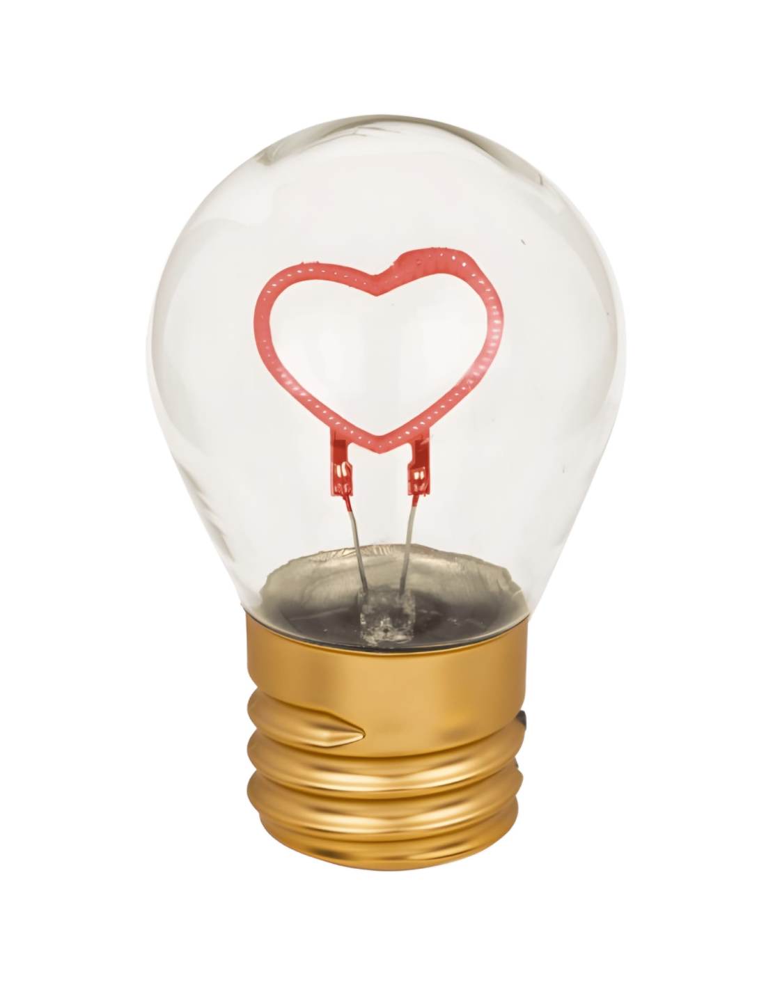 Lampada Da Tavolo Lampadina Cuore 12cm