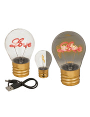 Lampada Da Tavolo Lampadina Love 12cm