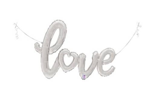 Palloncino "Love" Argento 47"
