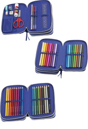 Astuccio Completo 3 Zip Faber-Castell Dinosauro