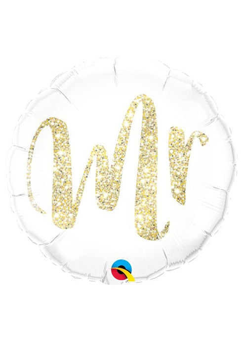 Palloncino Foil Mr Oro Glitter 18" 45cm