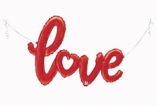Palloncino "Love" Rosso 47"