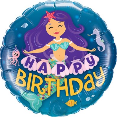 Palloncino Metalfoil Sirena 18" 46cm