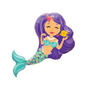 Palloncino Metalfoil Sirena Sagomata 38" 97cm
