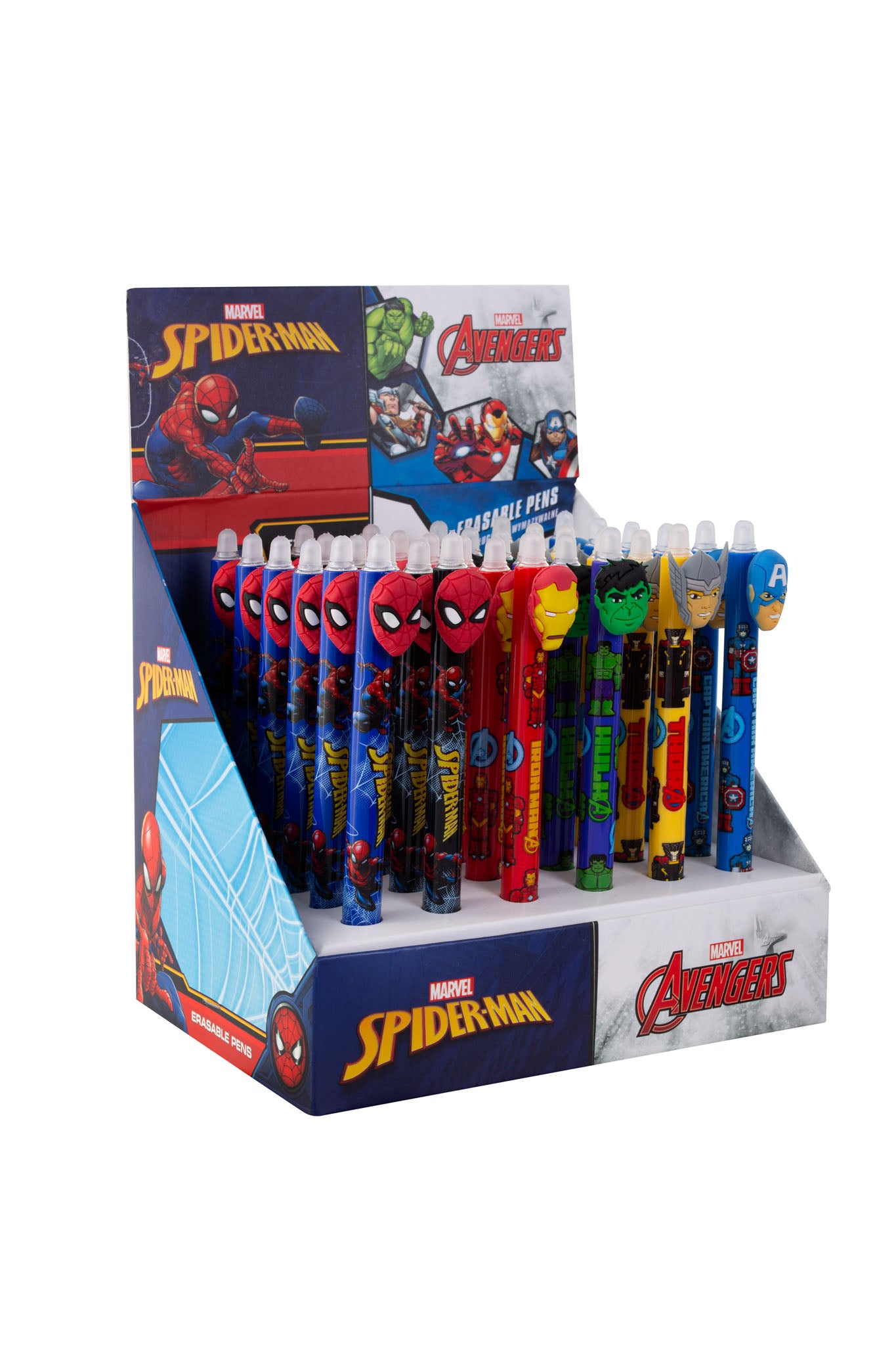 Penna Sfera A Scatto Cancellabile Spiderman E Avengers Emoji