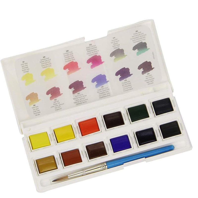 Aquafine Watercolour Acquerelli Daler Rowney 12 Colori