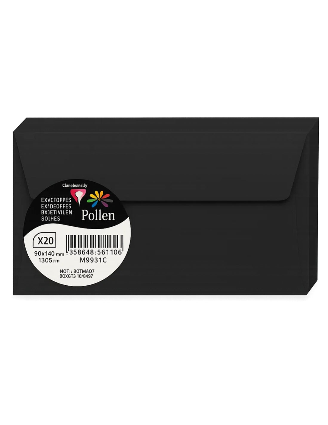 Buste Per Lettere Nere 9x14cm 120g 20pz