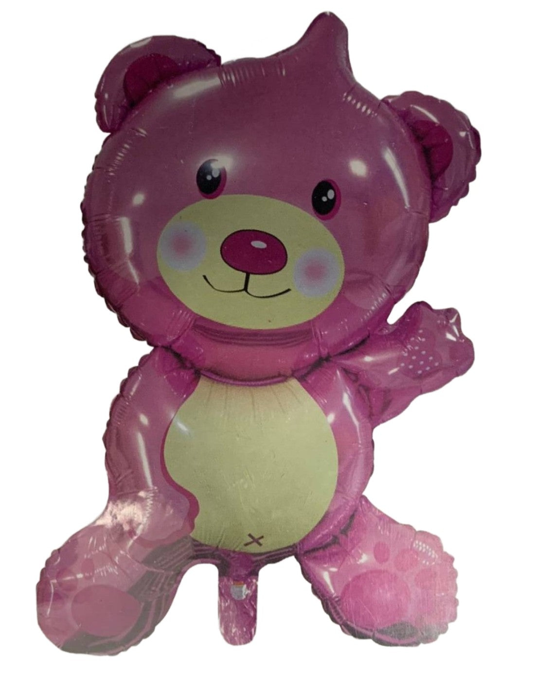 Palloncino Foil Sagomato Orsacchiotto Rosa 100cm
