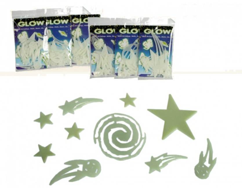Sticker Parete Stelle Luminose 10pz.