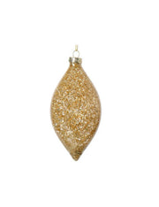 Pallina Albero Di Natale Oro Glitter 13cm