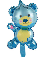 Palloncino Orsetto Teddy Blu 16" 40cm Mylar