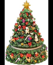 Carillon Albero Di Natale Con Addobbi Di Natale E Puntale A Forma Di Stella 12cm