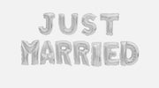Palloncino Metalfoil Just Married 40cm