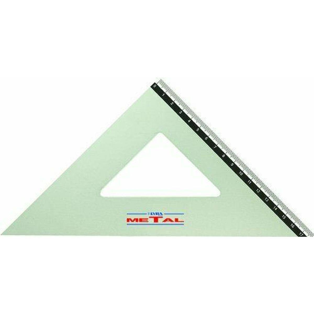 Squadra in metallo 32cm 45 gradi Lyra