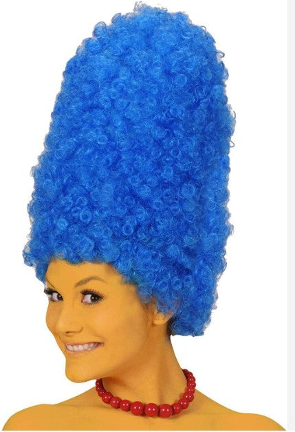 Parrucca Blu Marge In Sacchetto 29cm Accessori Carnevale