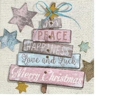 Tovaglioli Di Carta Natalizi Con Tabelle E Scritte Di Natale 33CM 20Pz.