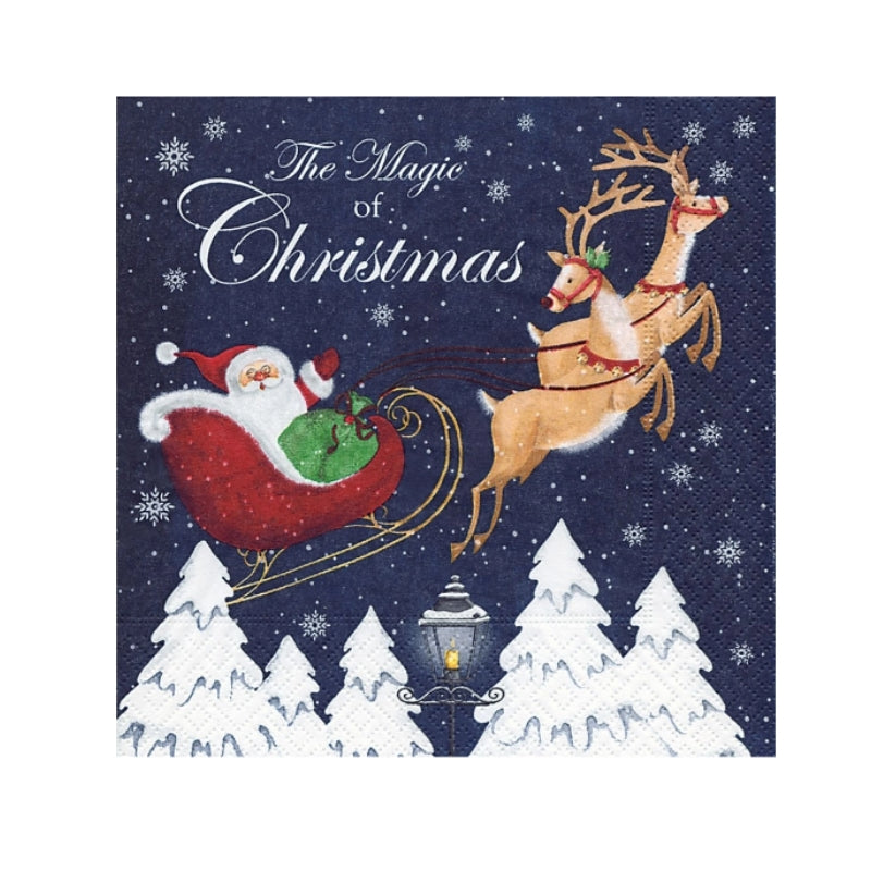 Tovaglioli Di Carta Natalizi Babbo Sorride E Saluta 33CM 20Pz.