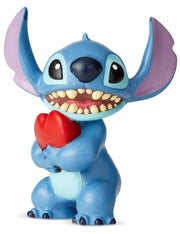 Statuina Action Figure Disney Stitch Con Cuore
