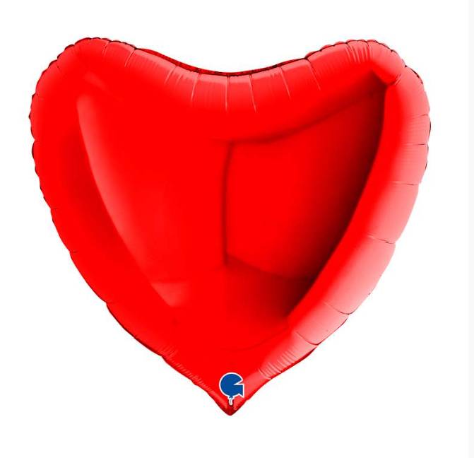 Palloncino Mylar Cuore Rosso 36" 91cm