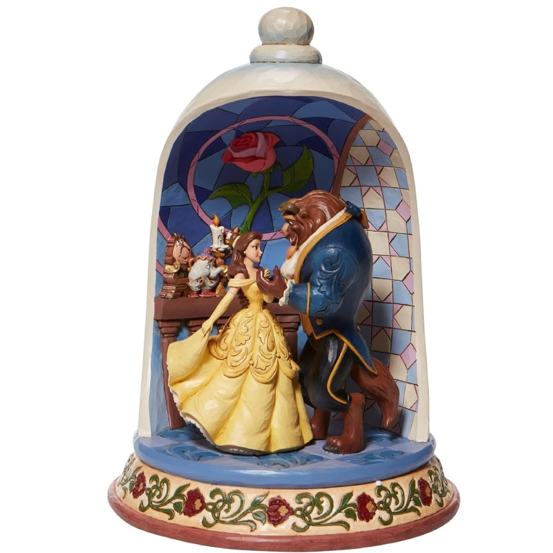 Statuina Action Figure Disney Diorama La Bella E La Bestia 25cm