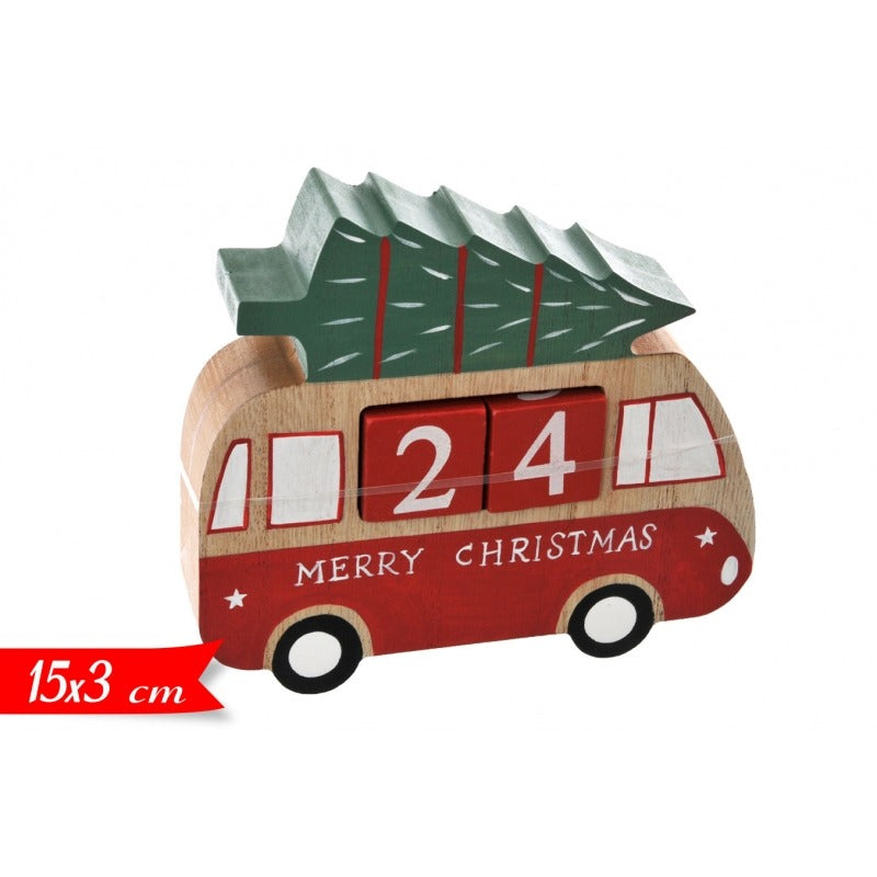 Calendario Dell'Avvento Christmas Countdown Bus Merry Christmas