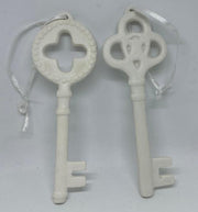 Addobbo Albero Di Natale Chiave In Ceramica 12,5cm