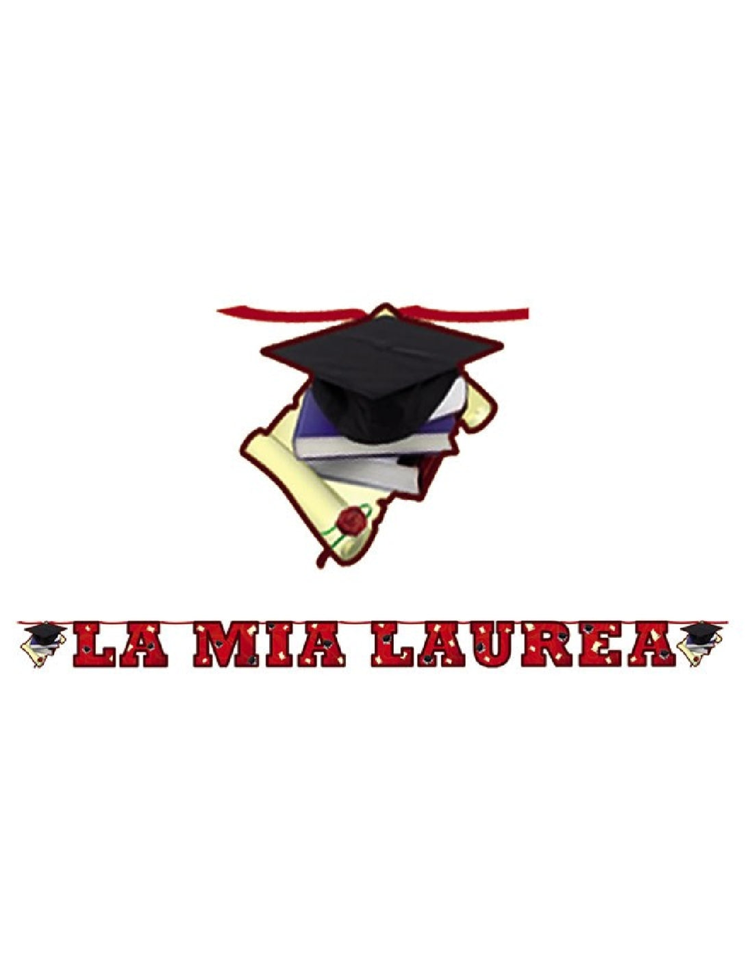 Maxi Festone Scritta La Mia Laurea 6mt