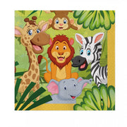 Tovaglioli Carta Giungla 33x33cm 20pz
