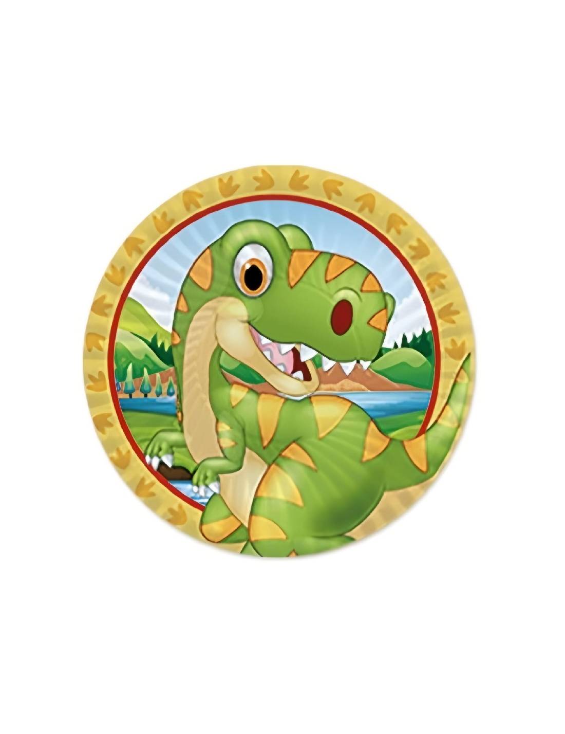 Piatti Dessert Di Carta Jurassic 18cm 8pz