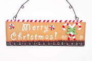 Fuoriporta Scritta Merry Christmas Pan Di Zenzero 45 Cm