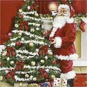 Tovaglioli Di Carta Natalizi Babbo Natale Addobba Albero 33CM 20Pz.
